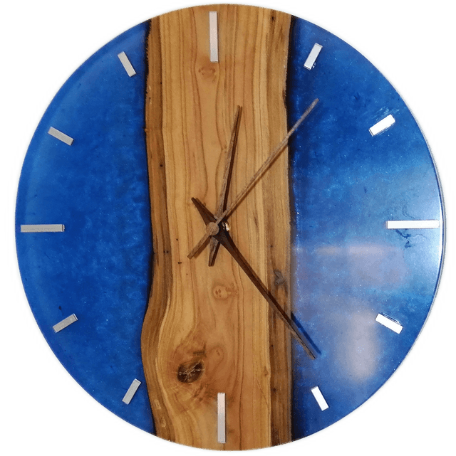 Horloge abricotier/résine